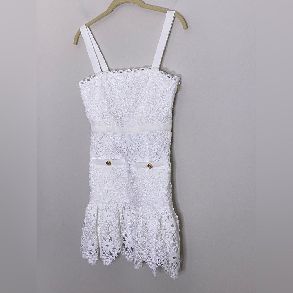 By Anthropologie Saylor Verena Lace Mini Dress S new with tag nwt - Picture 7 of 10